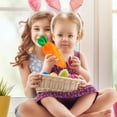 thumbnail image 5 of Taotanxi Easter Bunny Stuffed Animal Hide-And-Seek Three Bunnies In Carrot Pouch Easter Bunny Plush Hidden Bunny Rabbit Doll Zip Up Carrot Bunny Purse Easter Toy for Kids, 5 of 5