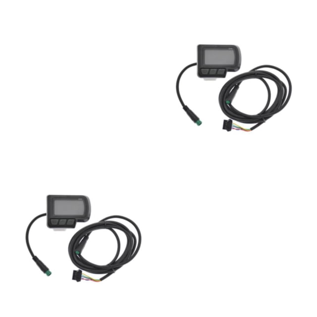 Sonducket EN06 medidor de bicicleta eléctrica impermeable pantalla LCD conector de velocidad modificación accesorios de ciclismo 2Conjunto