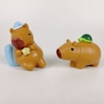 thumbnail image 3 of 6 figuras de juguete de moda de Little Bean Capibara, juguetes de capibara de celebridades de Internet, máquinas de muñecas, muñecas gashapon, adornos de escritorio, 3 of 5