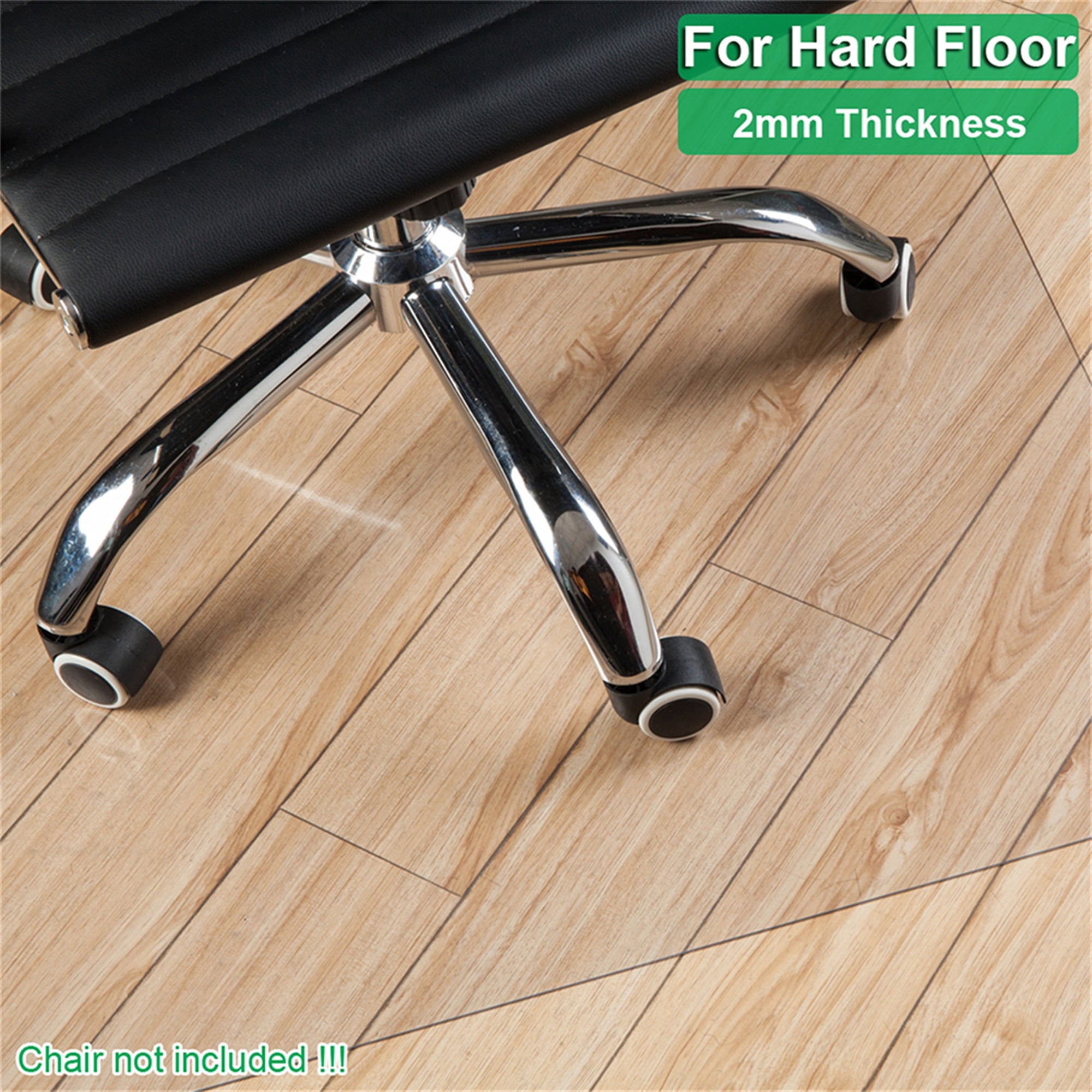 Topcobe Spikeless Office Chair Anti-slip Mat, Spikeless Transparent Carpet Floor Protection Mat, Frosted Carpet Mat for Home Computer Desk Rolling Chair, 90x120x0.2 cm