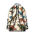 thumbnail image 3 of Cute Dinosaur Pattern Backpack for School,Cute School Bag,Schoolbag with Adjustable Shoulder Straps & Padded Back,15.3"x11"x7.1".﻿, 3 of 6