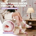thumbnail image 2 of Womens Fuzzy Socks Cozy Fluffy Winter Cabin Slipper Warm Fleece Soft Thick Comfy Socks 5 Pairs, 2 of 7