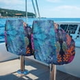 thumbnail image 5 of KUIFORTI Brown Starfish Golf Seat Covers for Cart Travel Sports Golf Cart Accessories Foldable Non-Slip Fits for EZGO, Yamaha, Club Car and More 2 Seats Golf Carts, 5 of 7