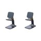 thumbnail image 4 of sweethay Soporte de plástico para tableta, plegable, estirable, reutilizable, soporte para teléfono móvil, para ver vídeos, transmisión en vivo, Negro 2piezas, 4 of 6
