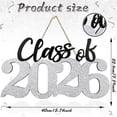 thumbnail image 2 of Graduation Decorations 2026 Wood Sign Sliver Class of 2026 Photo Props for College High School Graduation Party Supplies, 2 of 6