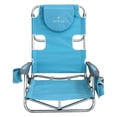 thumbnail image 3 of Open Box Deltess Ostrich Deluxe Aluminum Chair w/Cooler Bag, Light Blue, 3 of 10