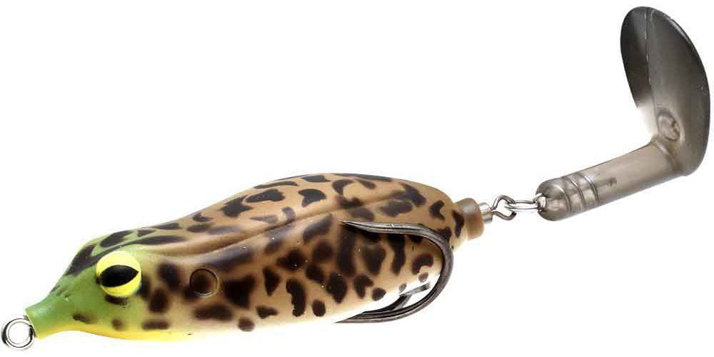 Various Colors Teckel Sprinker Frog Paddle Prop Tail Buzz Hollow Body Topwater 
