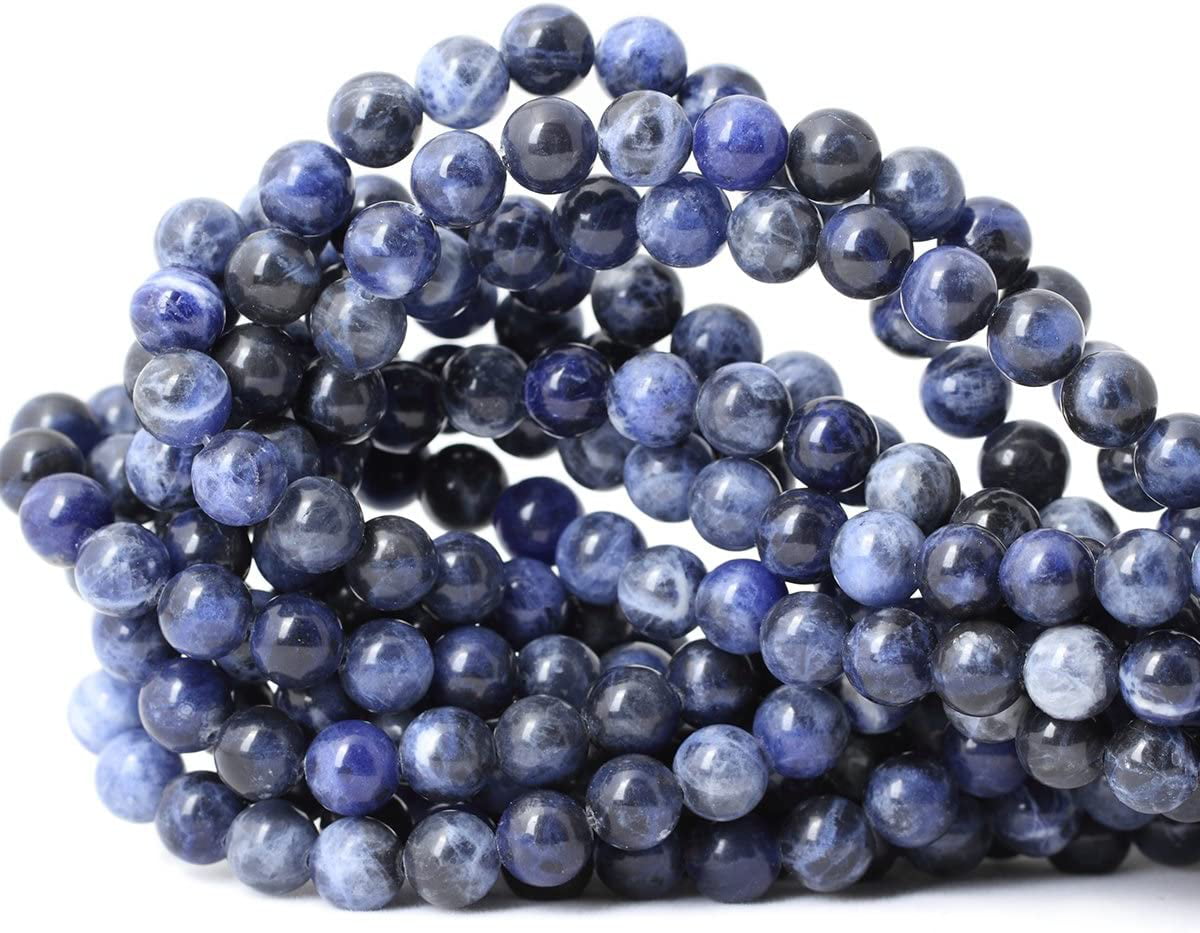 Natural Coin Blue Sodalite Genuine Gemstone Beads For Jewelry Making Strand 15"
