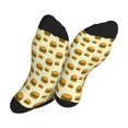thumbnail image 5 of JUNZAN Burgers And Hot Dogs Design Fun Novelty Knee Warmer High Socks, 5 of 7