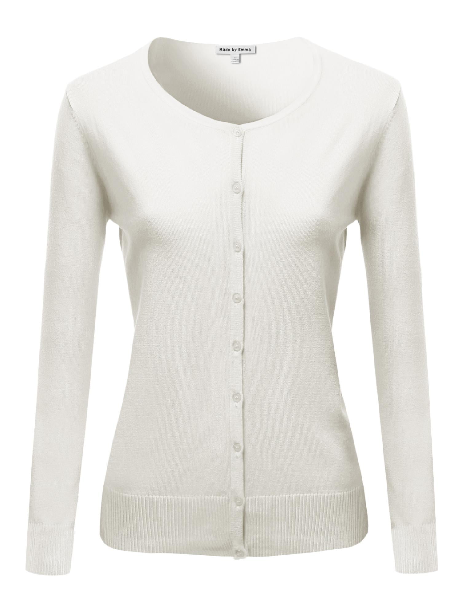 Solid Color Casual Long Sleeve Button Knit Cardigan