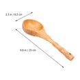 thumbnail image 4 of MERRYHAPY Handmade Serving Spoons Bamboo Spoon Heat Resistant Kitchen Utensil for Family 1Set, 4 of 7