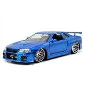 Jada 1:24 W/b Fast & Furious - Brian's 2002 Nissan Skyline Gt-r (r34) 97173