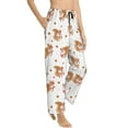thumbnail image 2 of Uemuo Squirrel Giving A Gift Pattern Women's Wide Leg Palazzo Lounge Pants with Pockets Light Weight Loose Comfy Casual Pajama Pants-Medium, 2 of 9