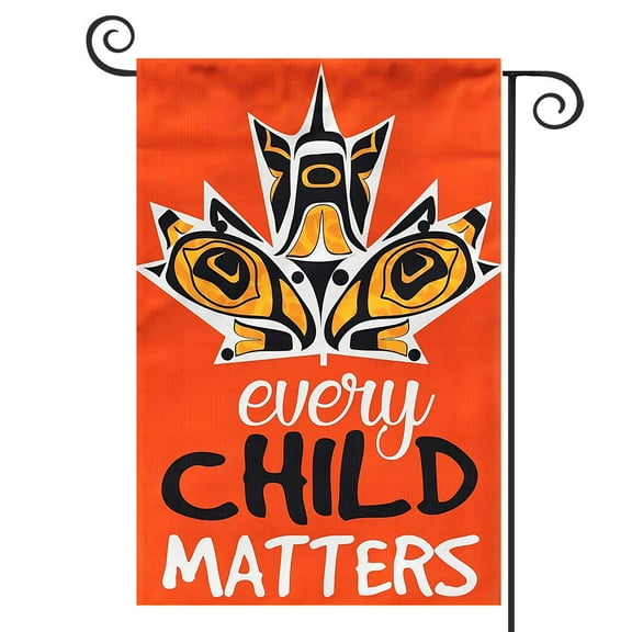 DMERBYL Canada Orange Indigenous 12x18 Garden Flag Banner