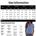 thumbnail image 3 of LWavelet Fourth of July Shirts for Women Short Sleeve Tops V-Neck Casual Patriotic Floral Butterfly Graphic Tee Blue L, 3 of 7