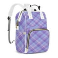 thumbnail image 2 of Buffalo Plaid Diaper Backpack – Large Capacity, Insulated Baby Bottle Pocket, Multifunctional Mommy Bag for Boys & Girls, 2 of 8