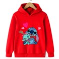 thumbnail image 3 of Sudadera con capucha para niños con estampado de Stitch, estilo kawaii, moda, anime, manga, dibujos animados, ropa informal para niñas y niños, 3 of 5