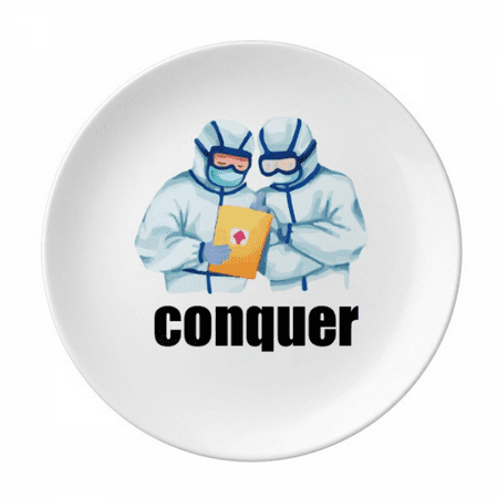 

Doctor Customer Service Suffering Research Plate Decorative Porcelain Salver Tableware Dinner Dish