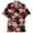 04-Watermelon Red, variant on IWRICH Hawaiian Shirts for Men Women Sasquatch Summer Beach Button down Short Sleeve Tops Casual Fashion V Neck T Shirts 09-Black XL