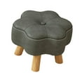 thumbnail image 4 of Siruishop Small Foot Stool Modern with Wood Legs Rest Footstool for Couch Office Dorm gray, 4 of 8