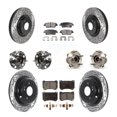 thumbnail image 1 of Transit Auto Front Rear Hub Bearings Assembly Coated Disc Brake Rotors and Ceramic Pads Kit (10Pc) for Car Hyundai Genesis - Left Right Side (Driver Passenger) KBB-115958, 1 of 11