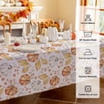 thumbnail image 5 of Romanstile Fall Tablecloth Rectangle, Thanksgiving Pumpkin Orange Table Cloth, Waterproof Satin Resistance Table Cover for Dining, Kitchen, Party Decorations (60 x 84 inch), 5 of 8
