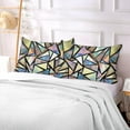 thumbnail image 7 of Coolnut Iridescent Triangles Abstract Plush Pillowcase, Luxury Soft King Pillow Case for Hair and Skin, Standard Size Pillow Covers with Zipper Closure, 20x30in #873 Home Decor Gifts, 7 of 7
