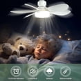 thumbnail image 5 of 52cm Quiet Ceiling Fan with Light and Remote Control, 40W Ceiling Fan Lamp with E27 Socket, Living Room, 3 Speeds, 6 Blades, 5 of 5