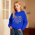 thumbnail image 2 of Gyujnb Unisex Warm Hoodie with Mixed Basic Text Print for Fall Winter Versatile Casual Wear,Size 1-16Y,3-4 Years, 2 of 5