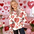 thumbnail image 3 of TaTaai Valentine's Day Printed Hoodie, Youth Long Sleeve Pullover, Pocket Casual Sweatshirt, Holiday Gift Apparel Gift, 3 of 9