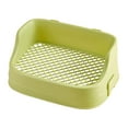 thumbnail image 4 of Caja de cama para conejos con cierre a presión, bandeja para inodoro y orinal para otros Verde, 4 of 9