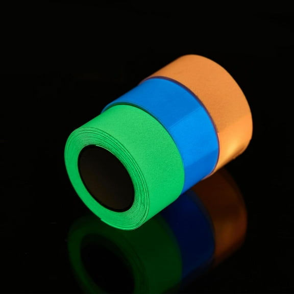3Rolls Glow in The Dark Tape Waterproof Luminous Warning Tape Plastic Adhesive Tape for Stairs Walls Steps Cloth 118inch