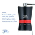 thumbnail image 2 of BLUE BREW Coffee Grinder with Conical Ceramic Burrs, Manual, with 2 Airtight Glass Jars, Adjustable Grinding Size Stainless Steel Hand Coffee Mill/Espresso Bean Grinder, BB1007, 2 of 8
