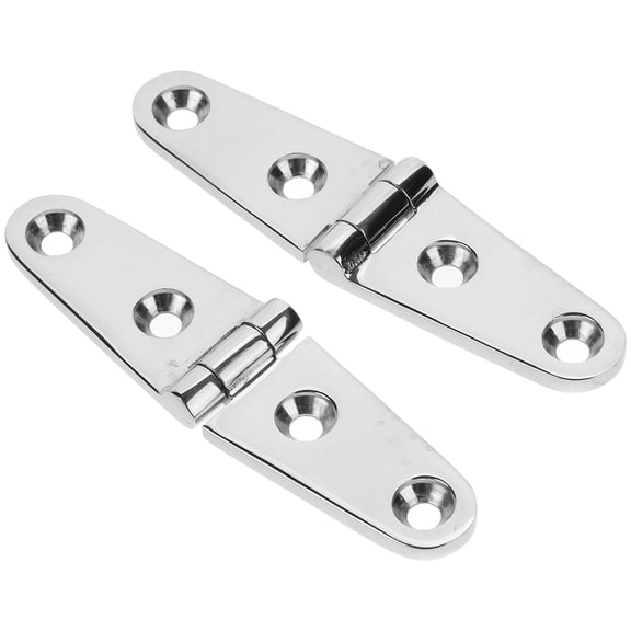 2pcs Boat Stainless Steel Hinges Durable Marine Hardware 4-hole Design Hinge For Stability Metal Hinges For Boat Doors
