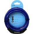 thumbnail image 3 of Dependable Industries 4-Digit Resettable Combination Bicycle Cable Lock, Blue, 3 of 6