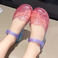 thumbnail image 5 of JAJAHO Jelly Sandals For Girls Open Toe Princess Summer Dress Shoes Fisherman Water Beach Flat Sandals For Kids Toddler Trendy Shoes, 5 of 7