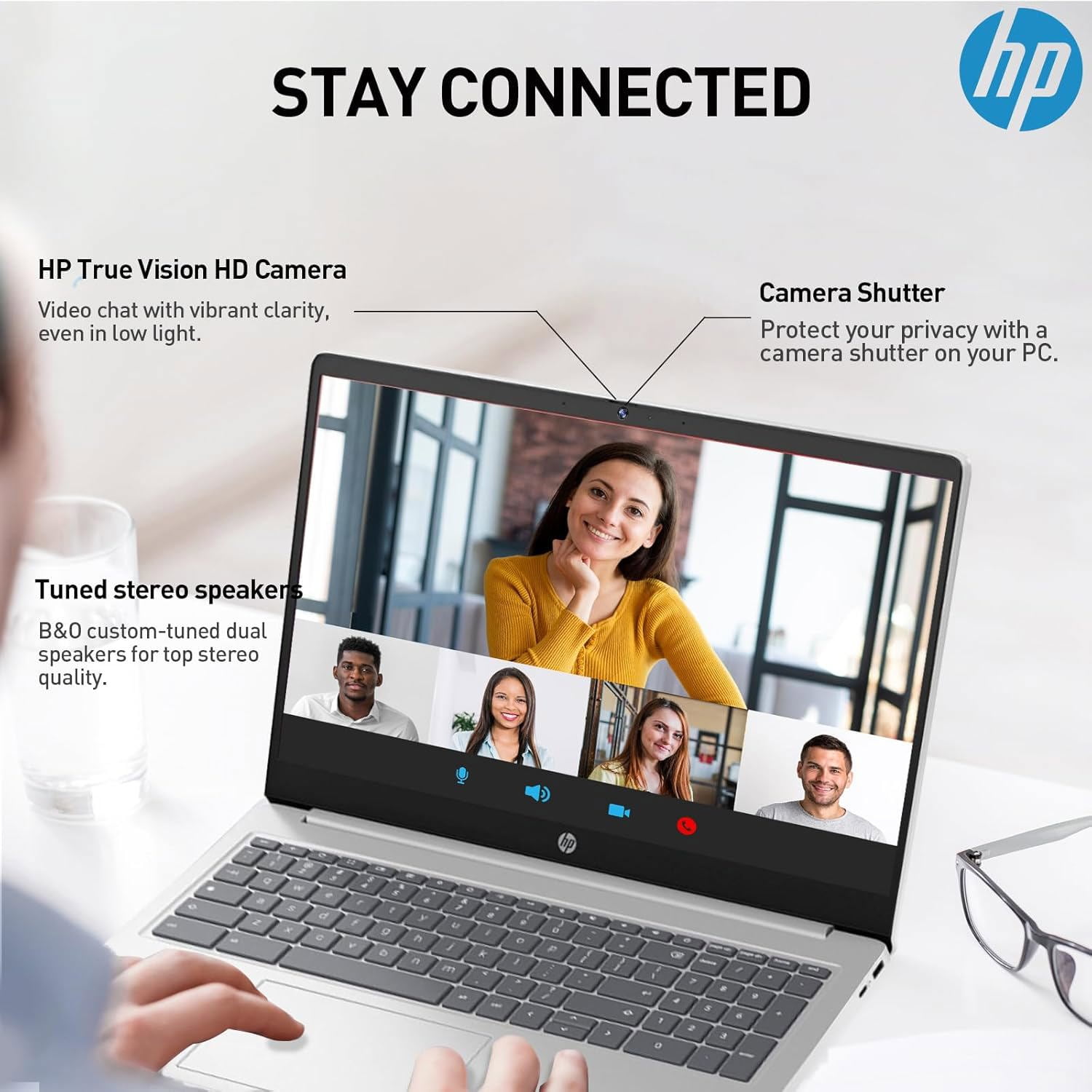 HP 15.6" Chromebook Laptop for College Students,Intel Processor N200,8GB LPDDR5 RAM,64GB eMMC,Chrome OS,Natural Silver