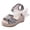 Silver, variant on Miqool Women's Platform Wedge Heel Summer Casual Chic Peep Toe Open Toe Sequin Bowknot Thick Sole Fish Mouth Dress Shoes