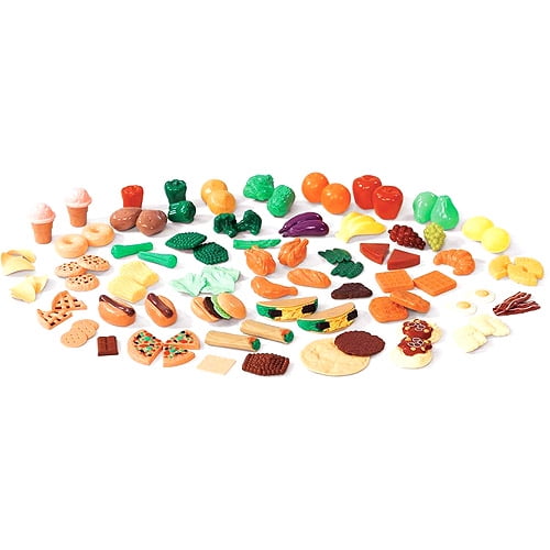 plastic play food set