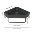 thumbnail image 2 of OULII 1Jgo Estante Esquinero De Para Ducha Organizador De Aluminio Oscuro Con Gancho Sin Taladro, 2 of 6