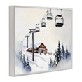 thumbnail image 2 of Stupell Industries Rustic Lodge Ski Lodge Lift Scenery White Framed Giclee Art, 20 x 16, by Arlington Prints, 2 of 8