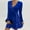 Blue, variant on Christmas Party Dresses for Women New Women's Long Sleeved V-Neck Casual Solid Color Versatile Gold Velvet Hot Stamping Dress Style B-39 Green XXL