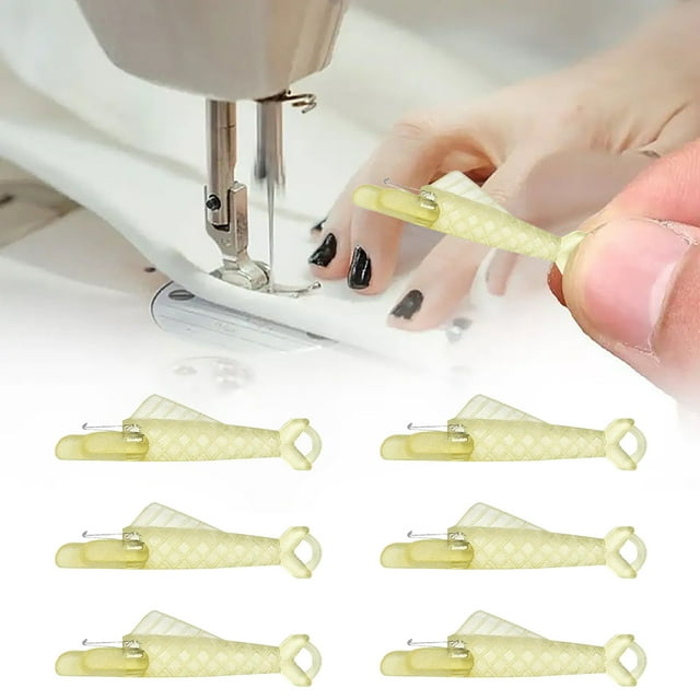 Vaidha Automatic Sewing Needle Threader Tool | 20-Pack Self-Threading Needle Threaders | Plastic Loop Design for Hand & Machine Sewing | Easy Threading for Small Needle Eyes