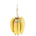 Simple Banana Rack Fresh Keeping Cotton Rope Banana Hanger with Wooden