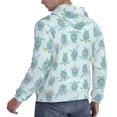 thumbnail image 6 of Picia Sea Turtle Pattern Casual Men's Hoodie - Lightweight Hooded Sweatshirt with Kangaroo Pocket, Comfortable Pullover for Everyday, Travel-Large, 6 of 7
