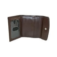 thumbnail image 4 of Womens Leather Mini Tri-fold Wallet Brown, 4 of 4