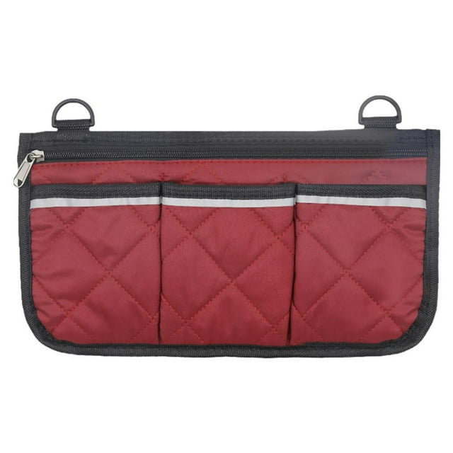 Wheelchair Organizer Bag with Multiple Pockets, Polyester for Daily Essentials Storage