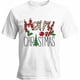 thumbnail image 1 of Camisetas gráficas informales de manga corta para hombre con frase "Árbol de Navidad alegre", 1 of 8