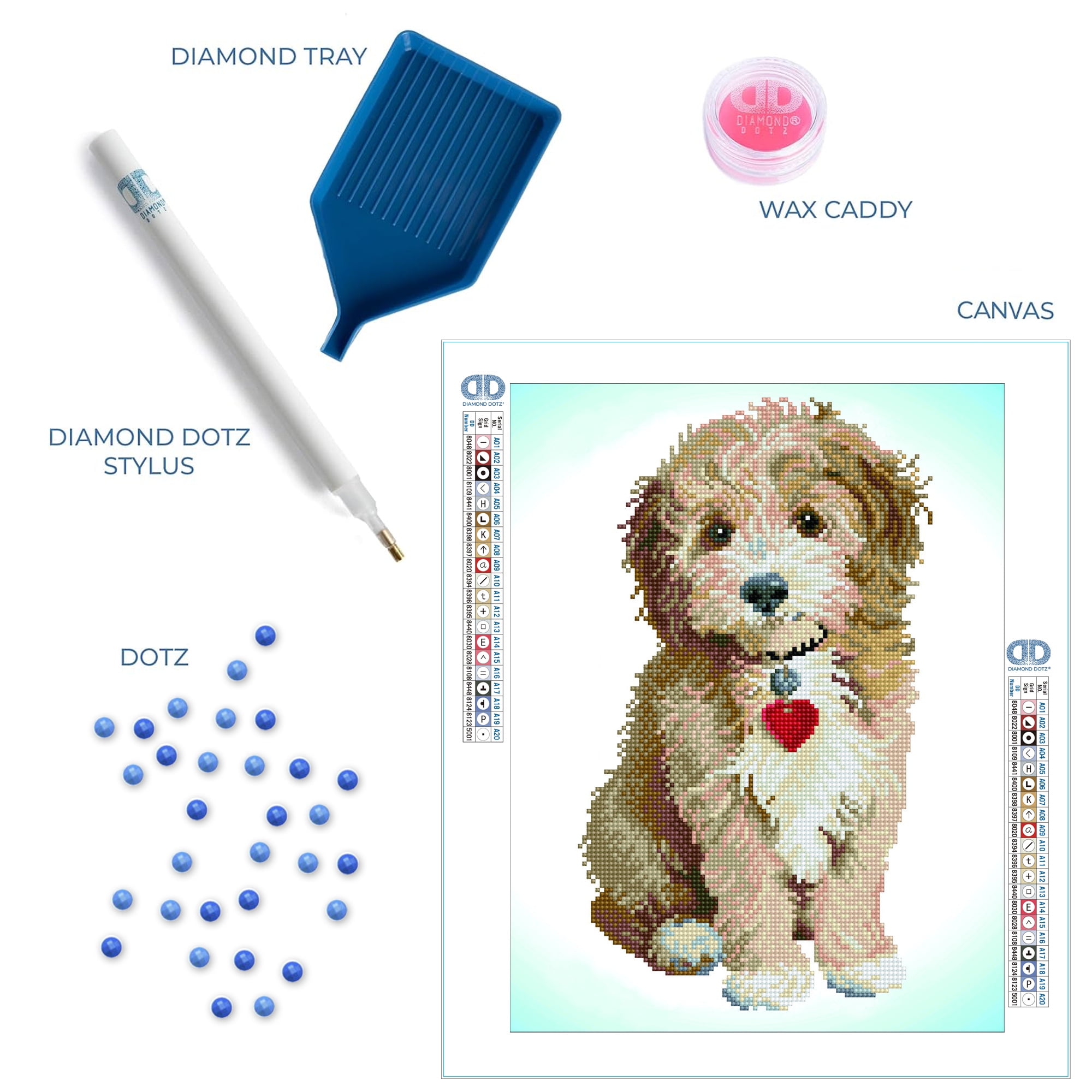 DIAMOND DOTZ® Lovely Boy Diamond Painting Kit - 16" x 13"