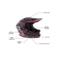 thumbnail image 3 of Helmet - Pink Graphic - Youth Medium, 3 of 5